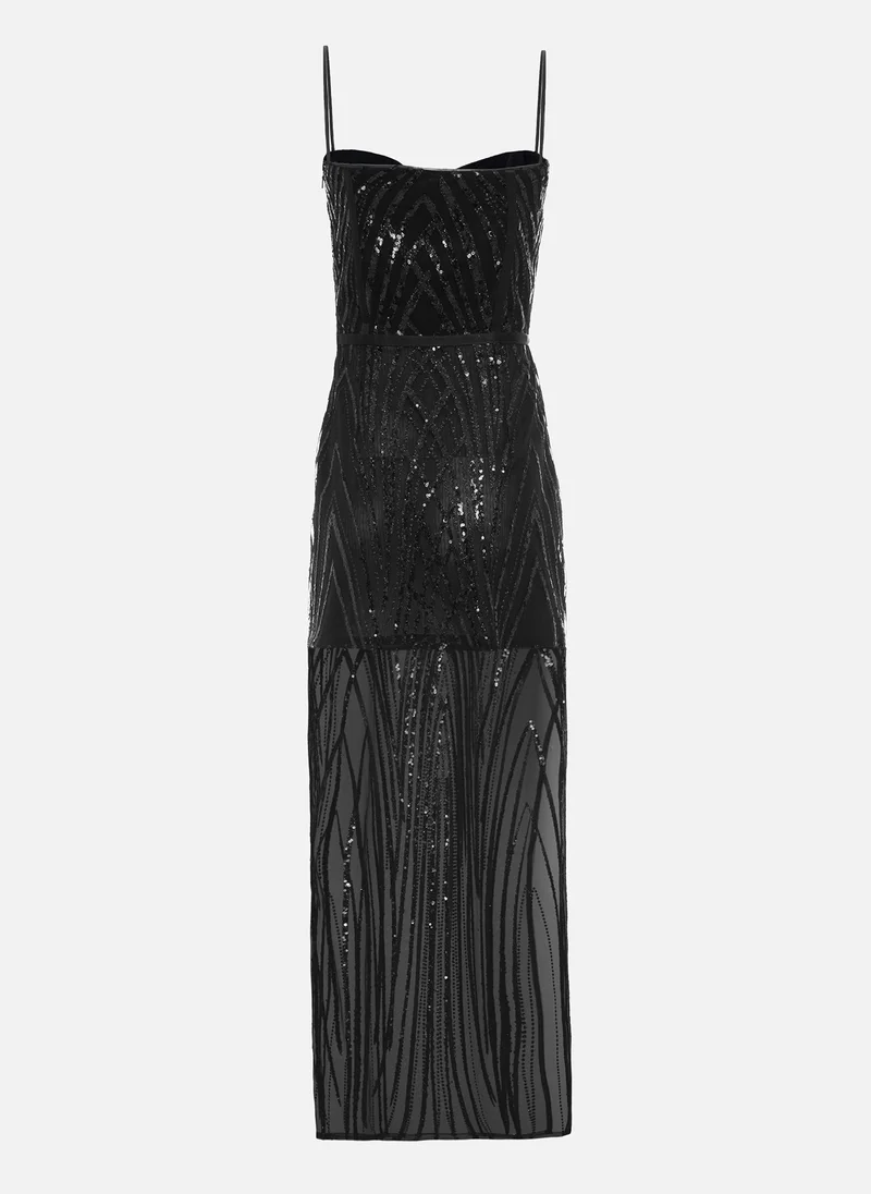 Lichi  Maxi dress with sequin embroidery for Women | Best Price UAE